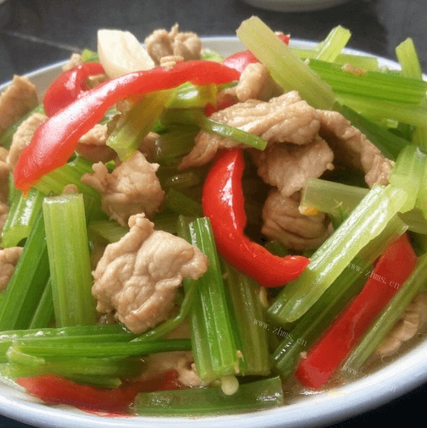 好吃的芹菜炒肉