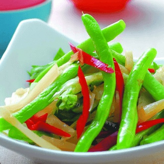 美味的凉拌豆角