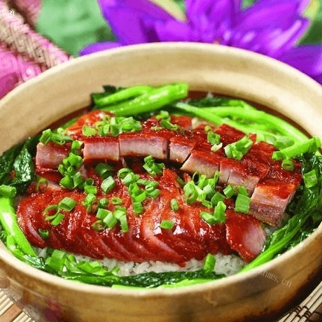 美味的腊味煲仔饭