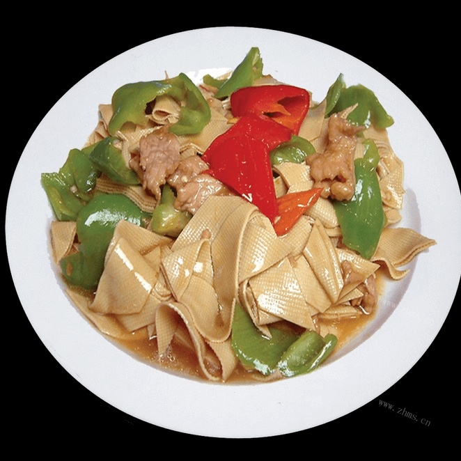 漂亮的尖椒干豆腐