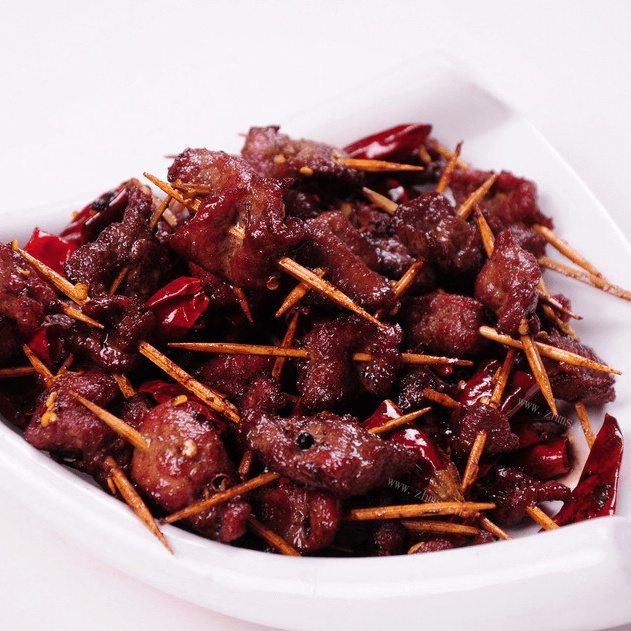 美味的牙签牛肉