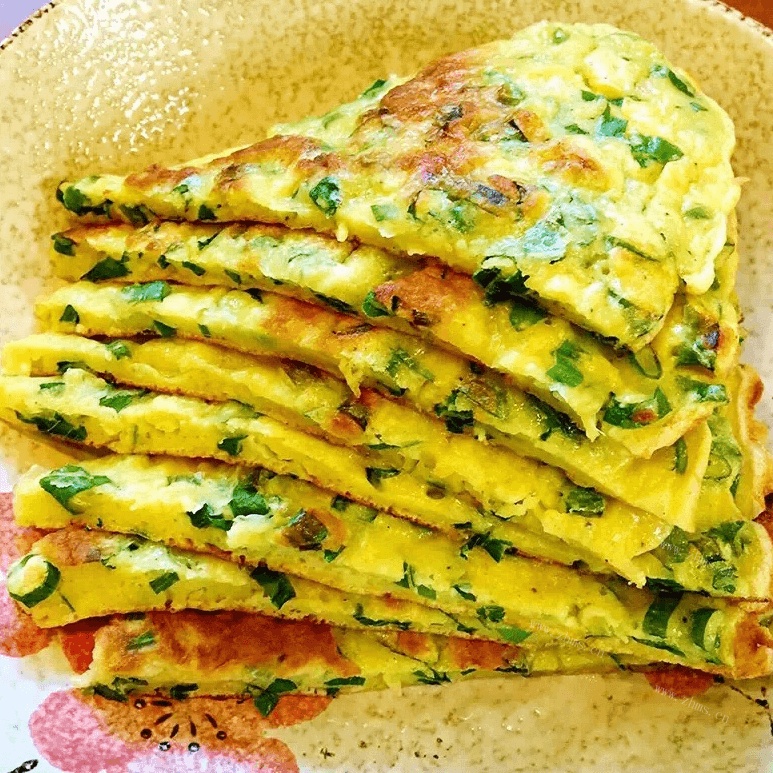 葱花鸡蛋饼
