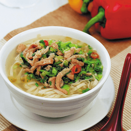好吃的榨菜肉丝面