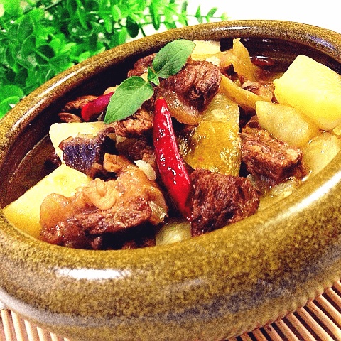 美味的土豆炖牛肉