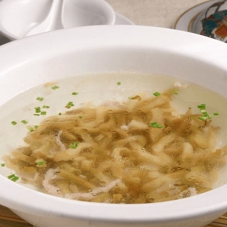 自制榨菜肉丝汤