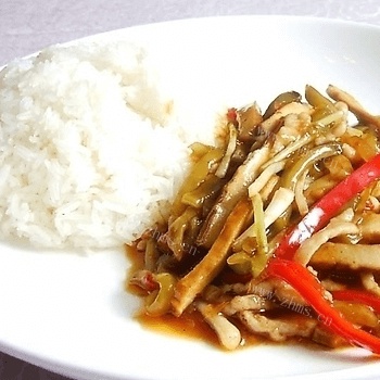 美味的榨菜肉丝