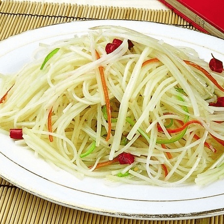 好吃的干煸土豆丝