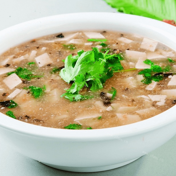 美味的白菜豆腐汤