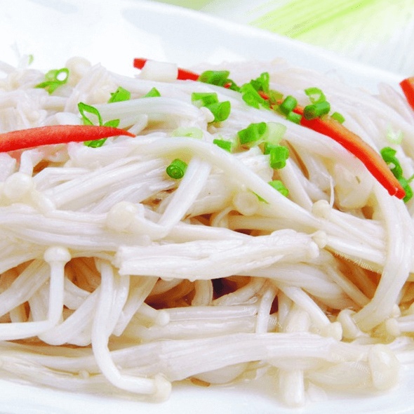 自学凉拌金针菇