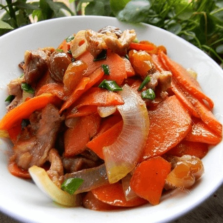 胡萝卜炒肉