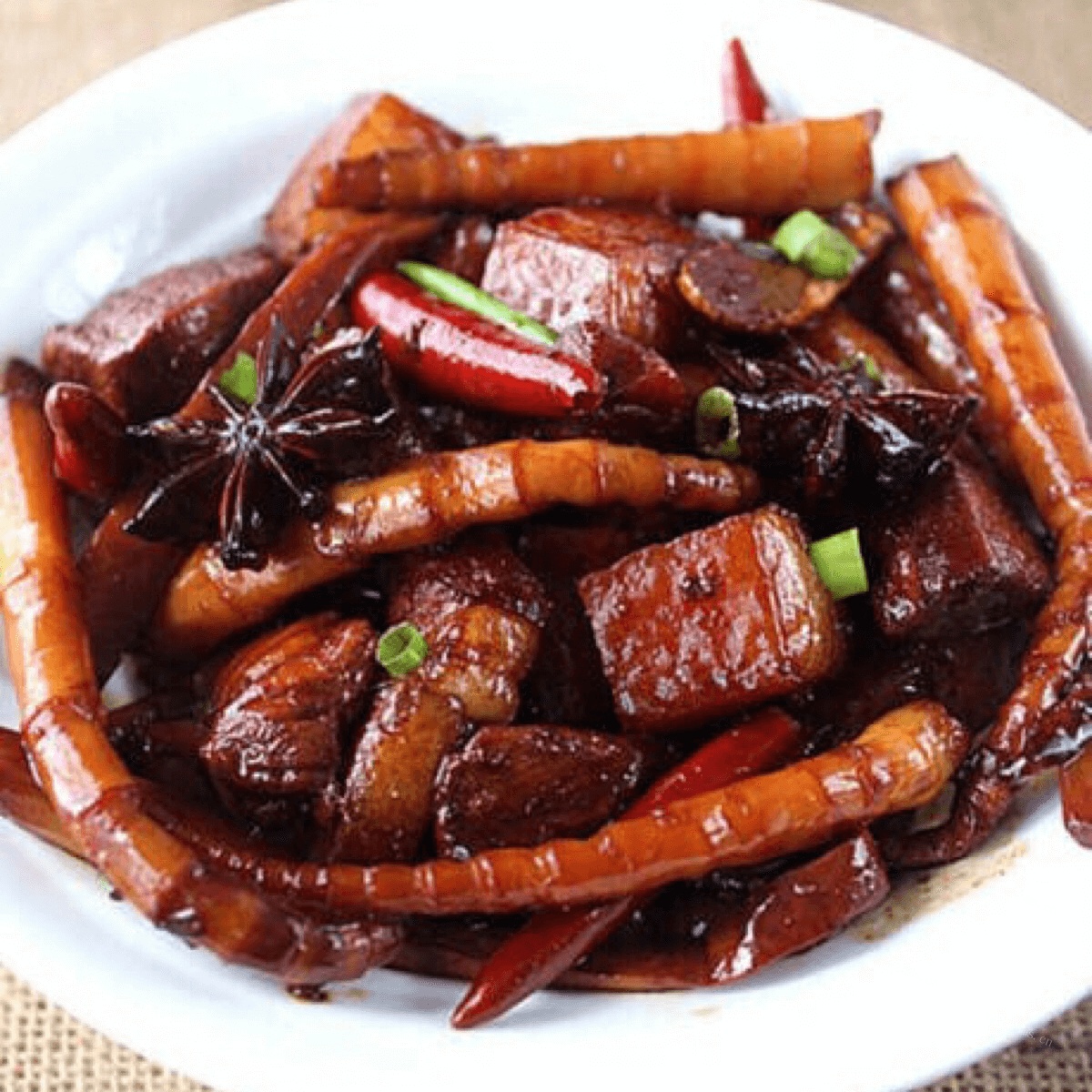 美味的笋干烧肉