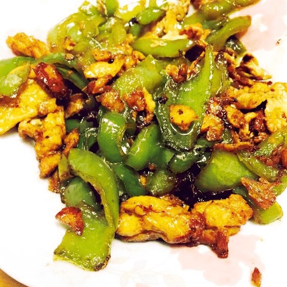 简单版尖椒炒鸡蛋
