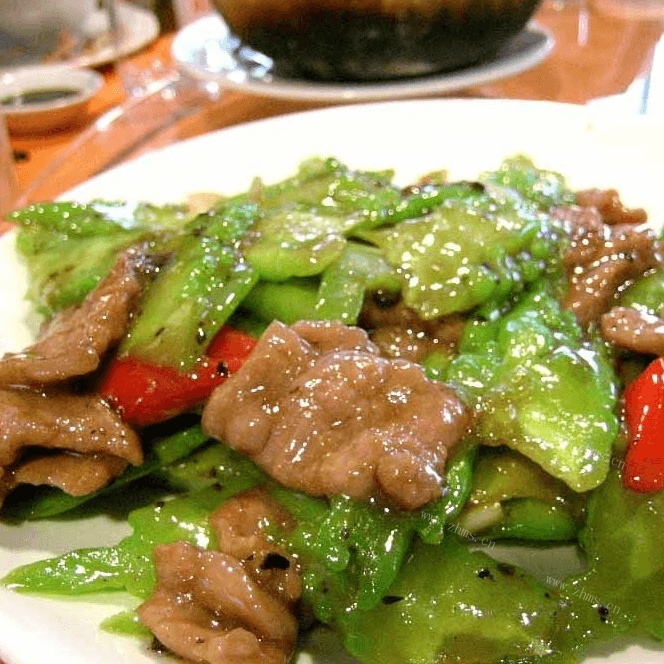 美味的苦瓜炒肉