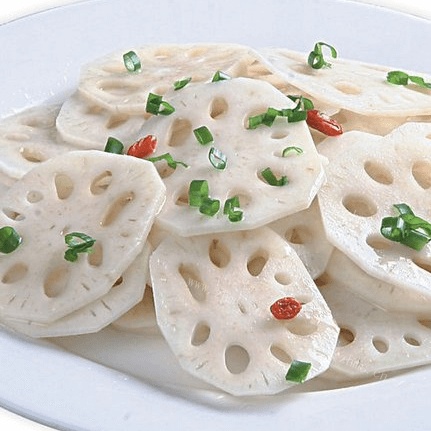 美味的清炒藕片
