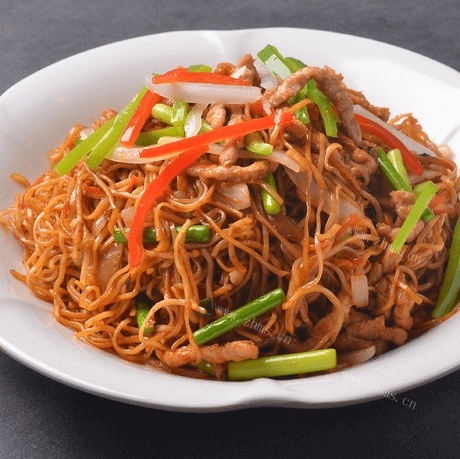 好吃的肉丝炒面