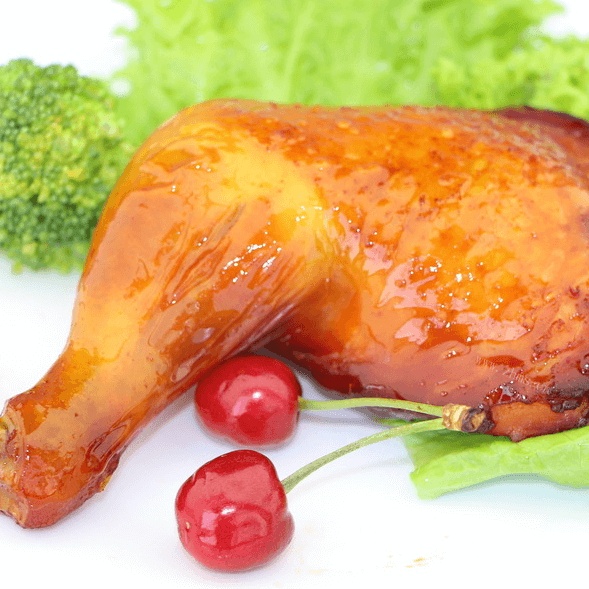 美味的烤鸡腿