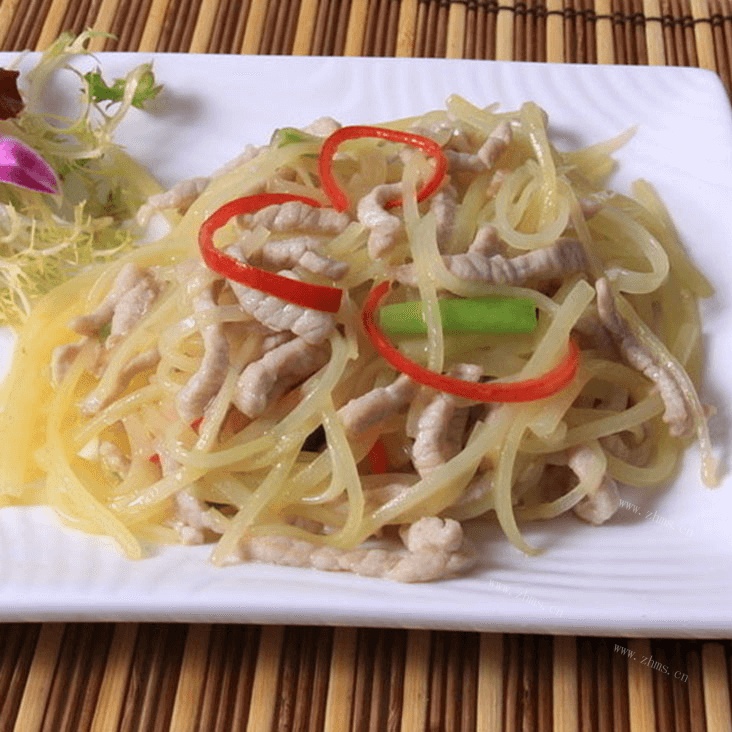 简单版土豆丝炒肉