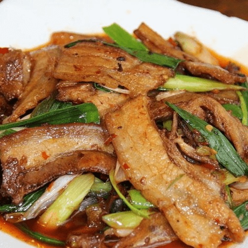 家常蒜苗回锅肉