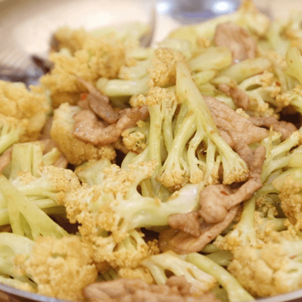 好吃的菜花炒肉