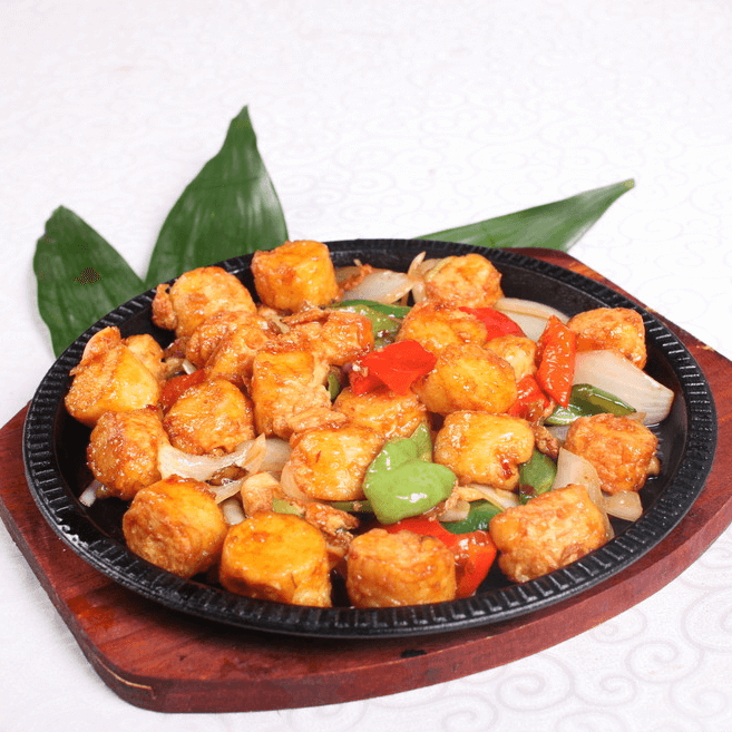 家常菜铁板豆腐
