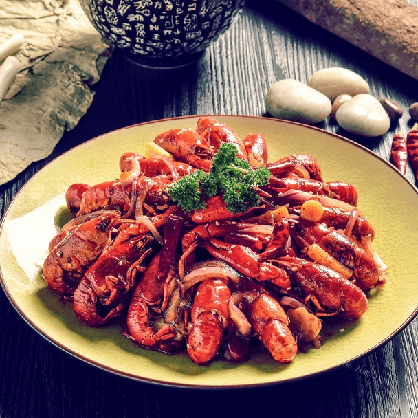 美味的麻辣小龙虾