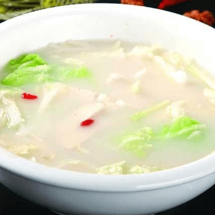 美味的白菜豆腐