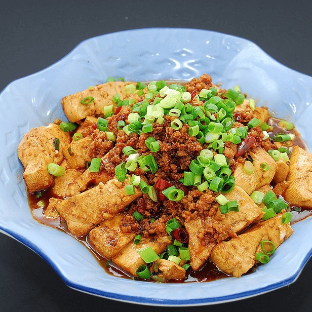 可口的肉末豆腐