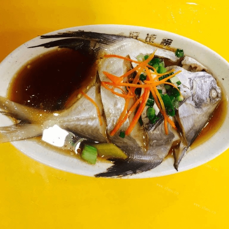 家庭版清蒸平鱼