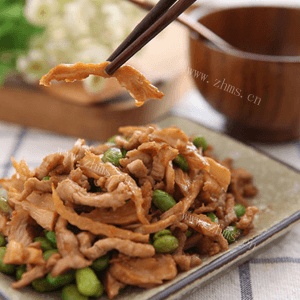 美味的笋干炒肉