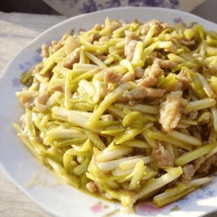 好吃的韭黄炒肉丝