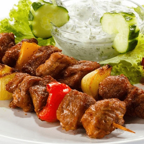 美味的烤肉串