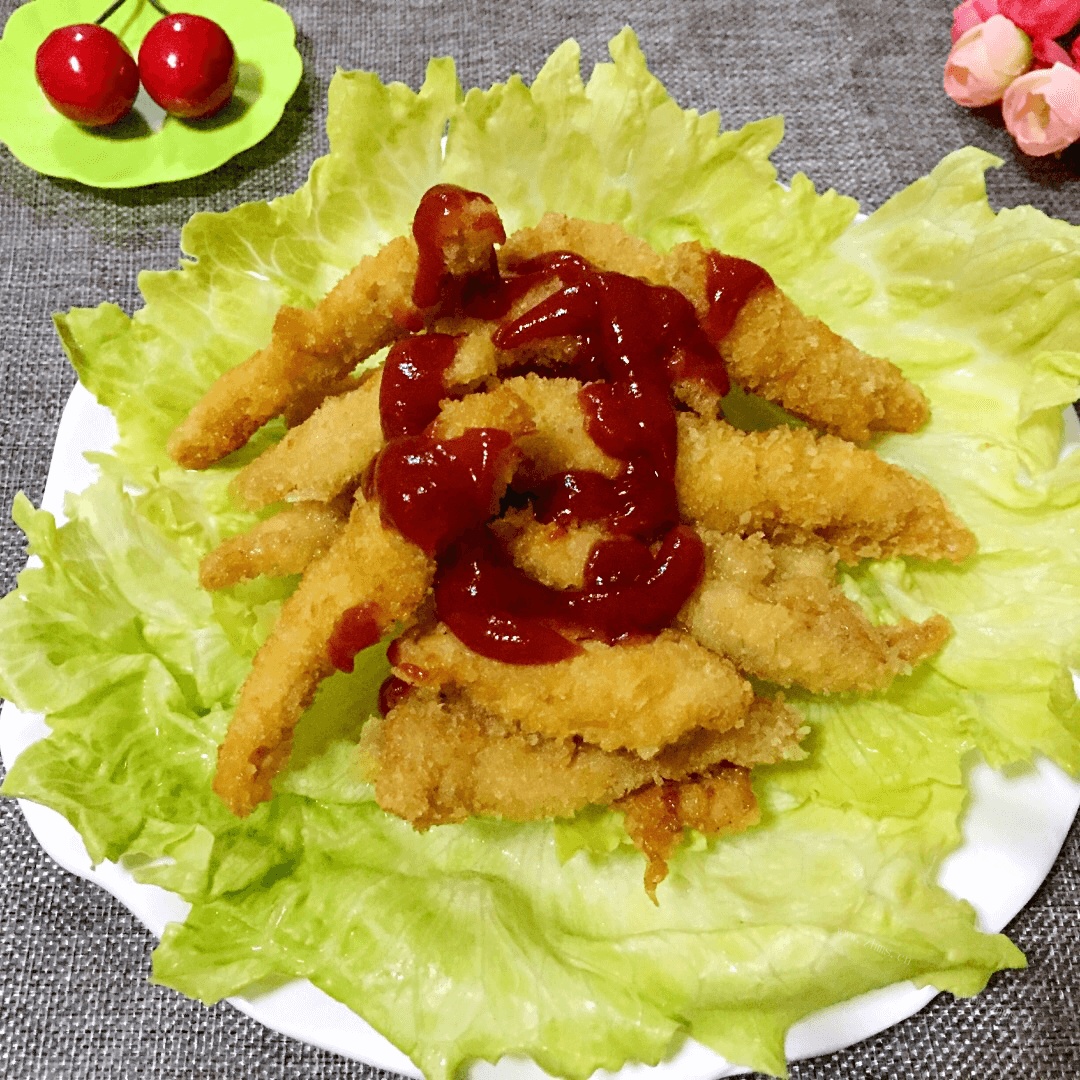 自己做的炸鸡柳