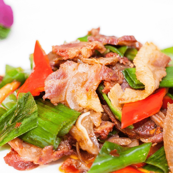 家常菜大葱炒肉
