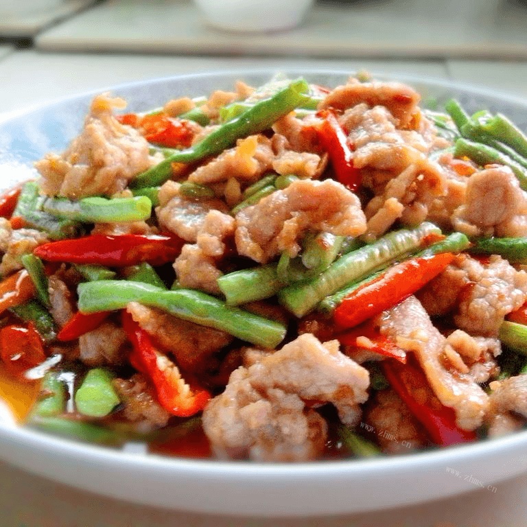 清淡的豆角炒肉