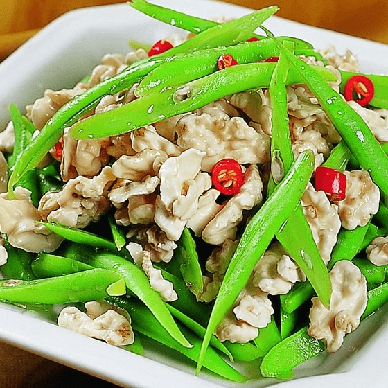 家常芸豆炒肉