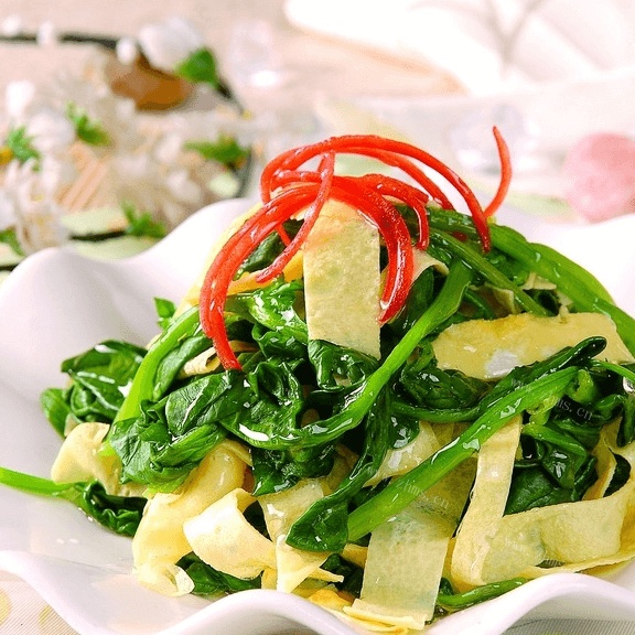 菠菜炒鸡蛋
