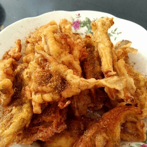 自己做的炸蘑菇