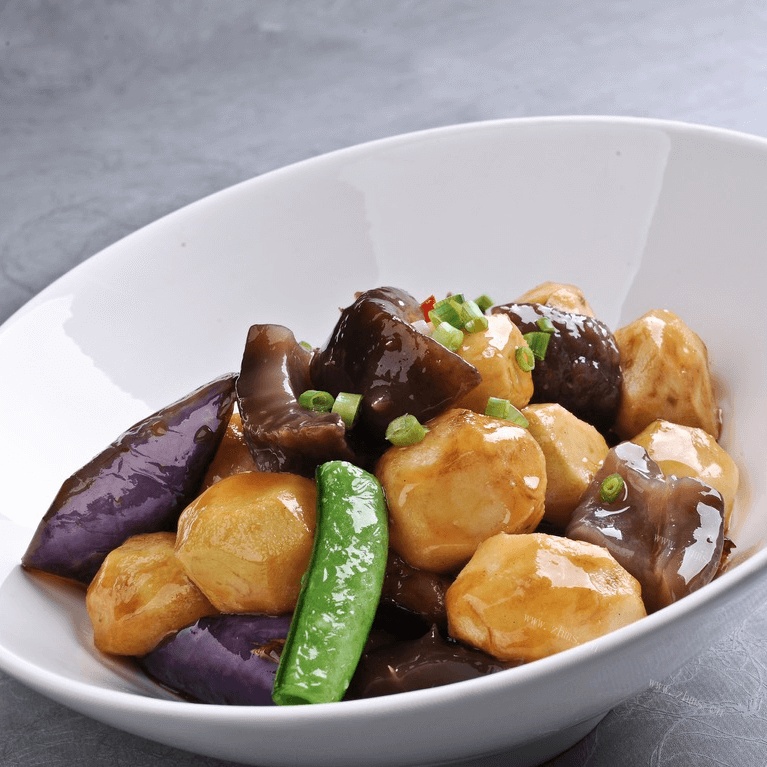 美味的茄子炖土豆
