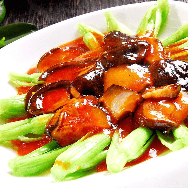 好吃的青菜炒香菇