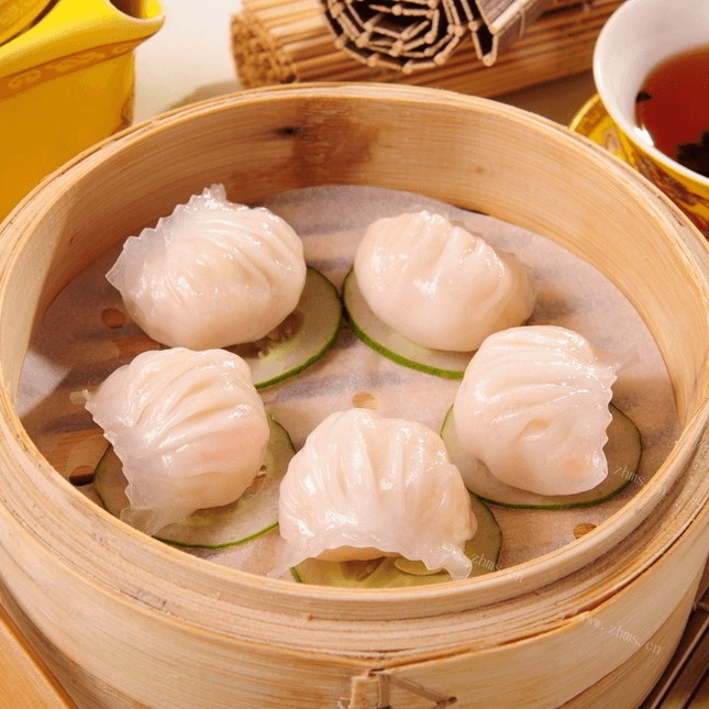 自己做的水晶虾饺