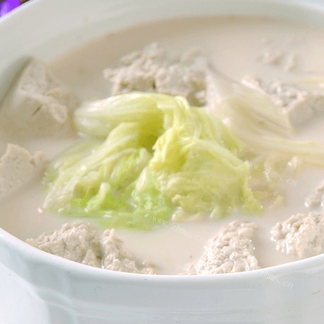 美味的白菜豆腐