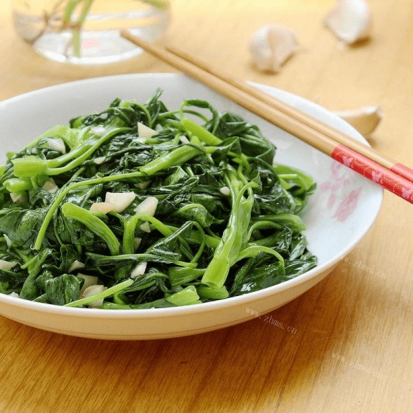美味的蒜泥空心菜