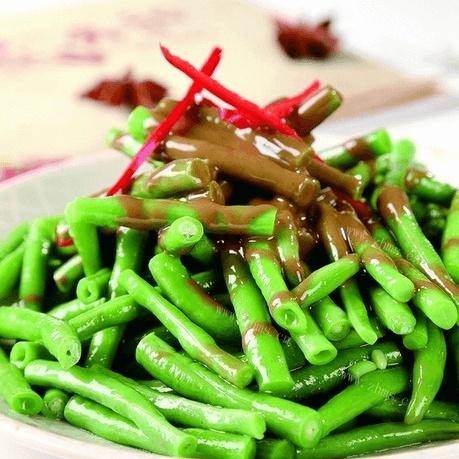 家常豆角炖肉