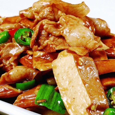 好吃的香干炒肉