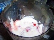 草莓酸奶做法图解7)