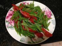 红辣椒炒四季豆