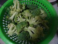 家常菜西兰花炒蘑菇做法图解1)