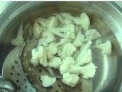 肉片炒菜花做法图解4)