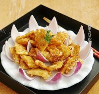 诱人的酥黄菜做法图解12)