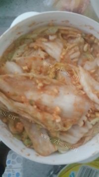 芳香四溢的辣白菜做法图解13)